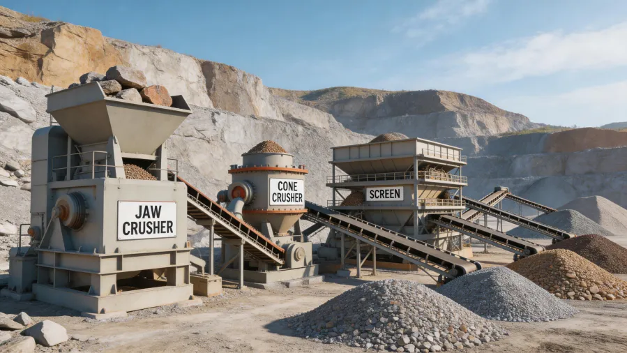 Integrated crushing plant